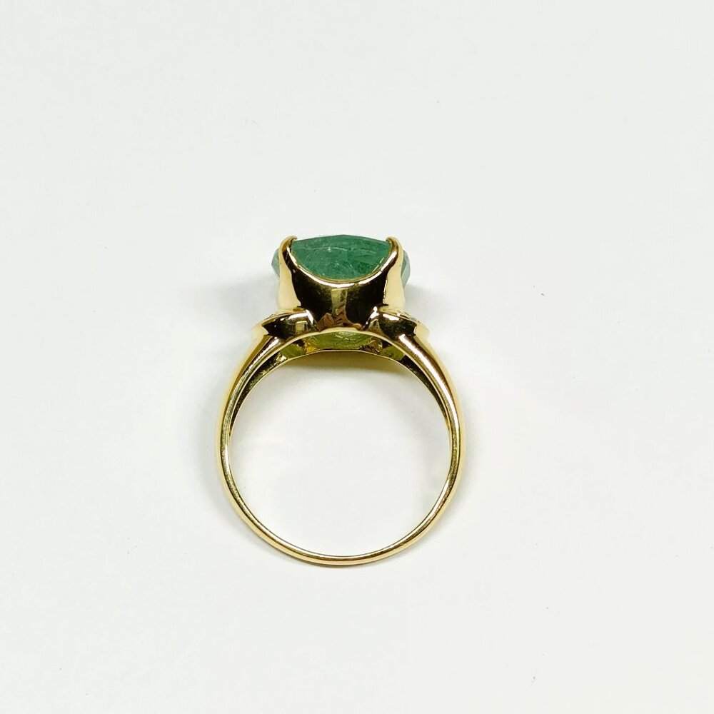 Jewelry Ring PariabaTourmaline 6.834ct Yellow Gold 439088 - Picture 6 of 9